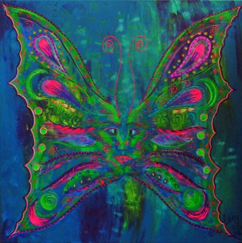 Nightwings 80x80cm