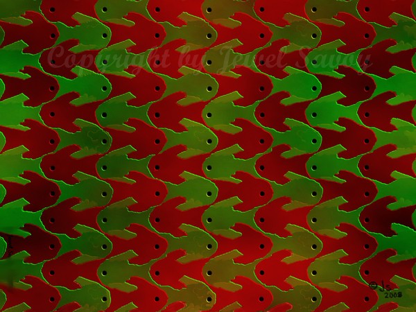 Shower Curtain with Fishes