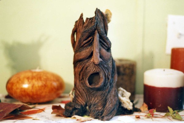 Green man candle votive 