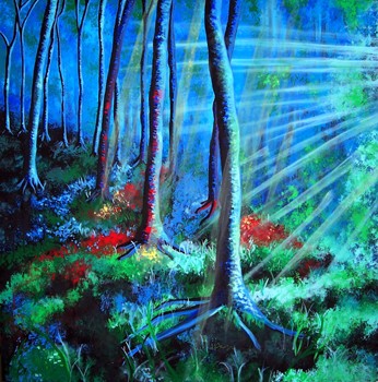 Riflessi nel bosco blu