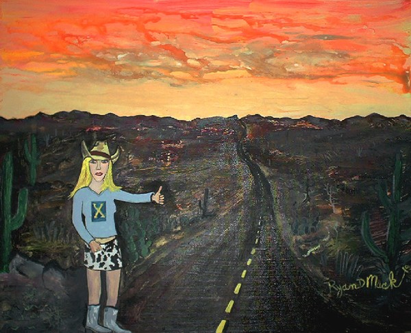 Girl Hitch Hiking