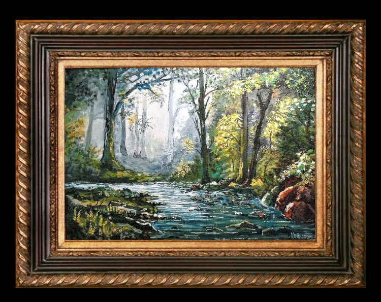 morning in forest spring