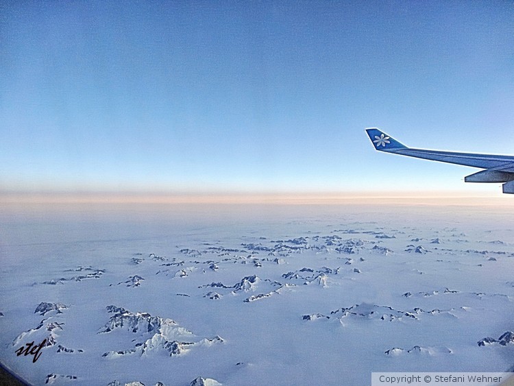 over Greenland