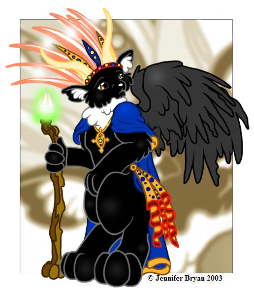 Tribal Panther Raven