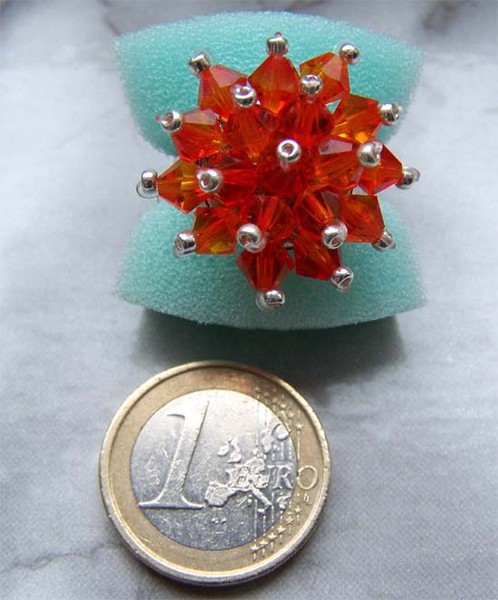 Ring fireopal