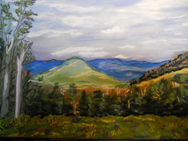 mountains,my latest pastel