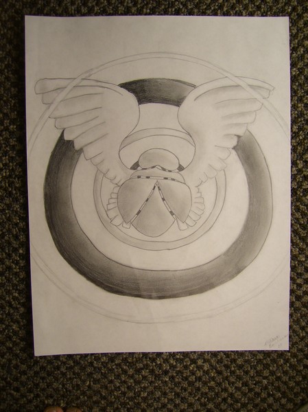 Encircled Scarab