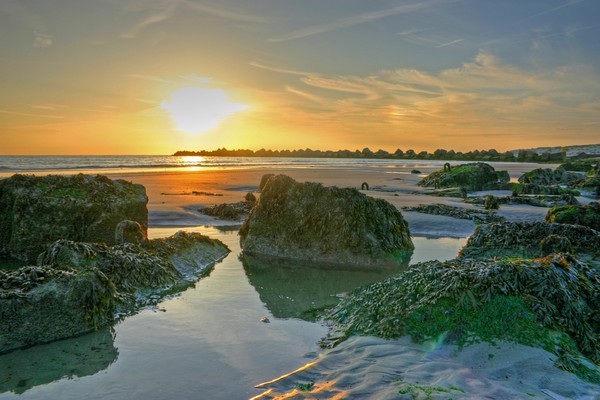 beach sundown