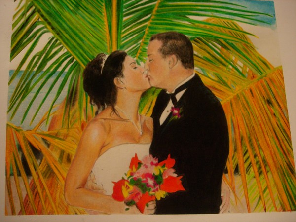 colored pencil, 12x14