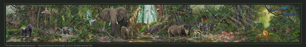 The African Jungle Safari Experience~ Mural