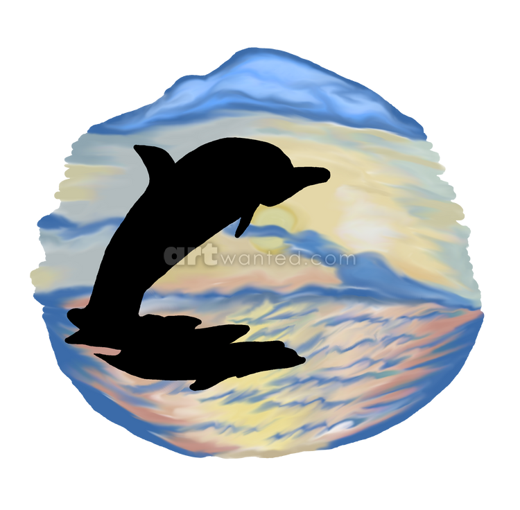 Dolphin at Sunset