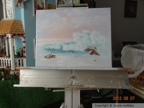 CRASH- OIL 11X14  CANVAS