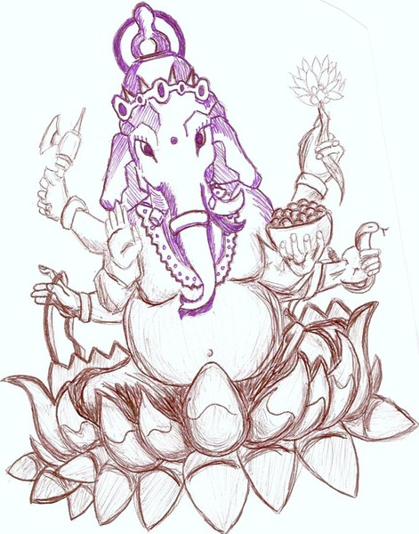Ganesh Sketch 01