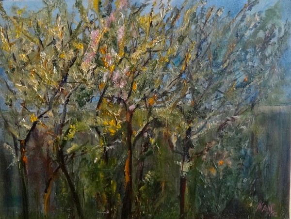 The pears blossom