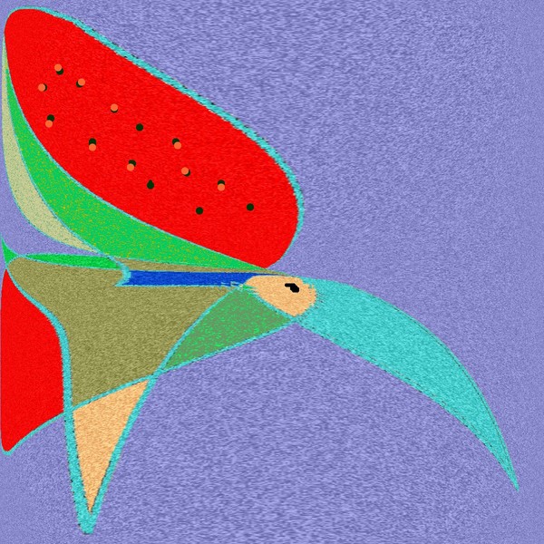 Parrot and the Watermelon 