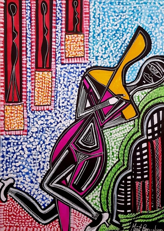 Art Israel modern painter autentic artwork Mirit Ben-Nun