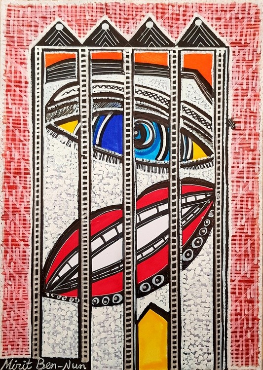 Israel art  woman artist painter modern paintings Mirit Ben-Nun