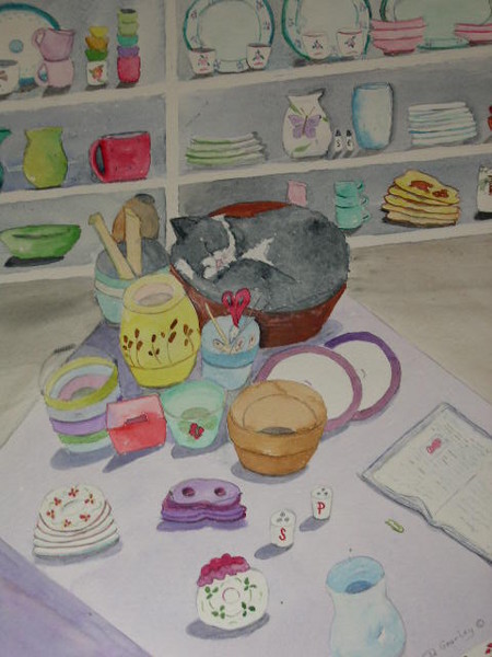Pottery Shop Cat