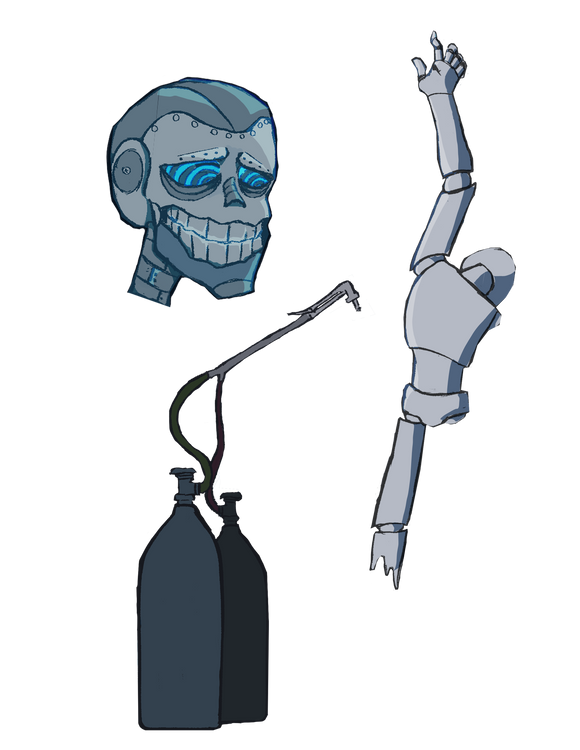 Robo Lab Stickers Stock Art