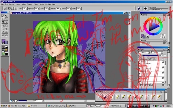 Green girl