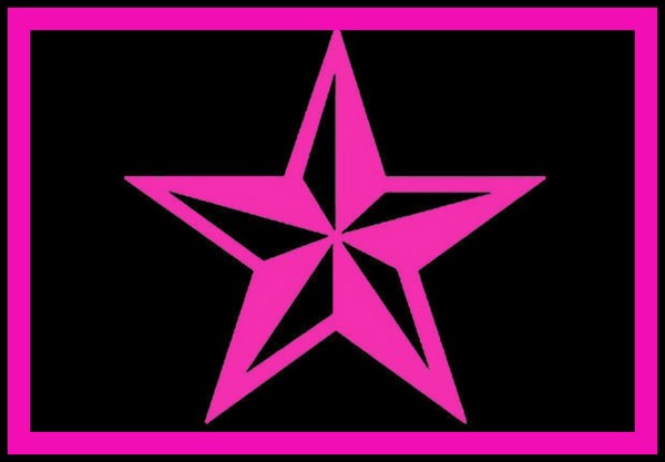 Hot Pink Nautical Star