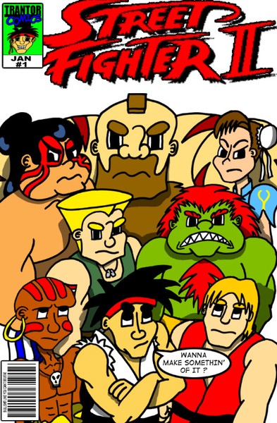 Street Fighter II/Justice League parody