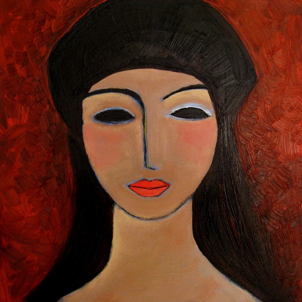 Girl with black beret