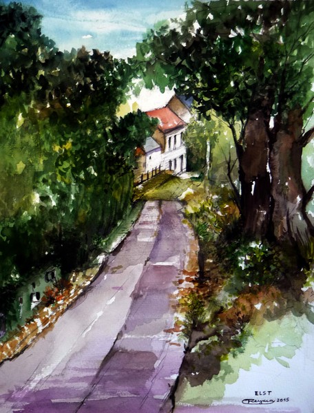 Lane of trees (Elst)
