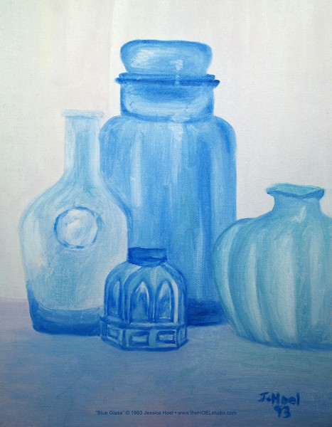 Blue Glass Bottles