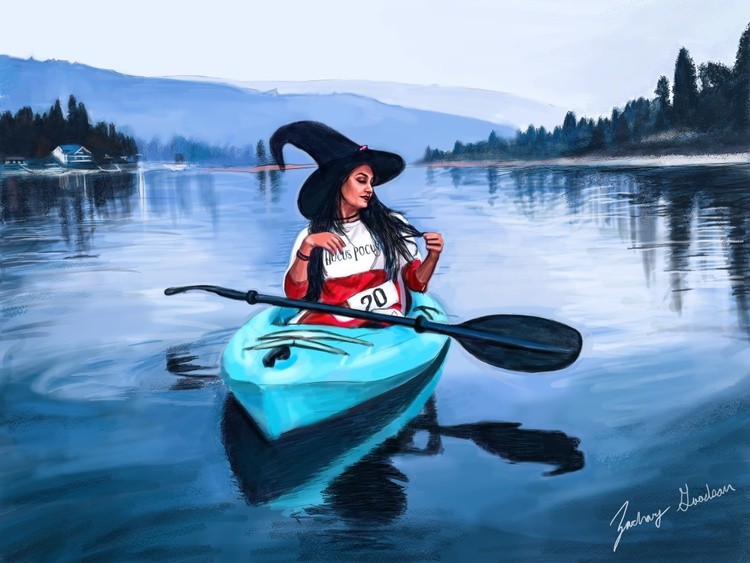 Kayaking Witch