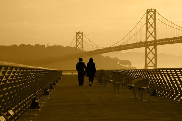 Love on Pier 14 Duotone