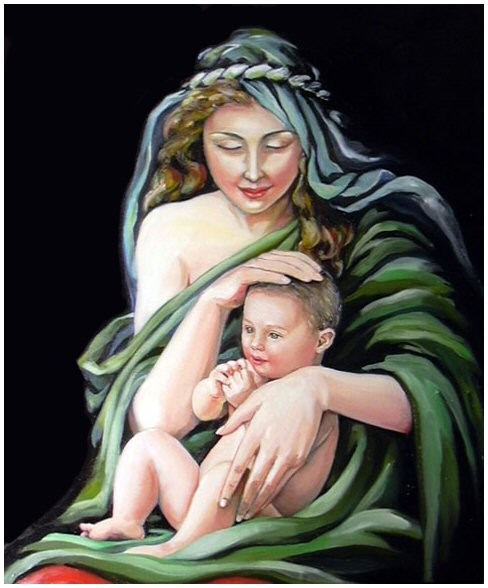 woman and child
