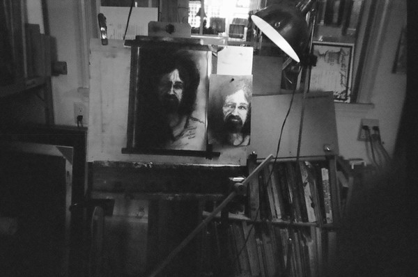 Drawing of Sergio in my Studio
