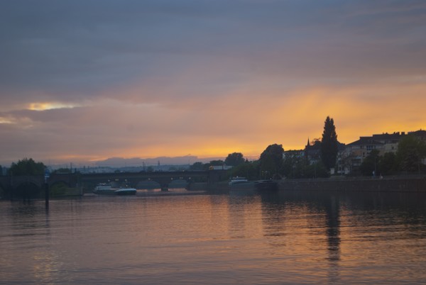 Sunset on the Mosel River