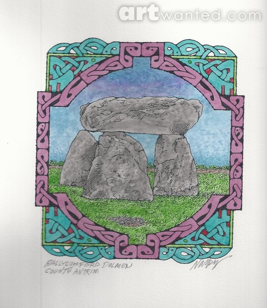 BALLYLUMFORD DOLMEN COUNTY ANTRIM