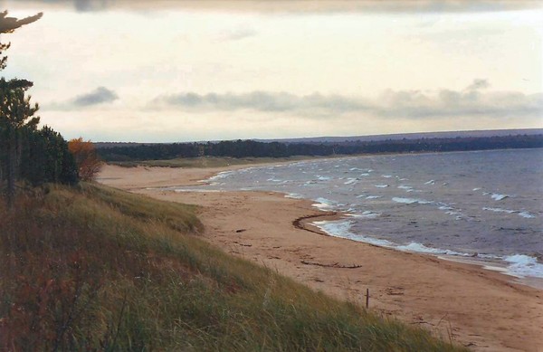 Chilly afternoon at Lake Michigan