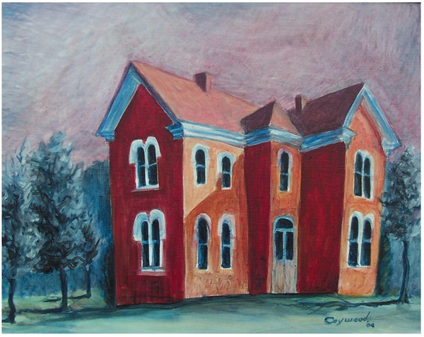 red brick house