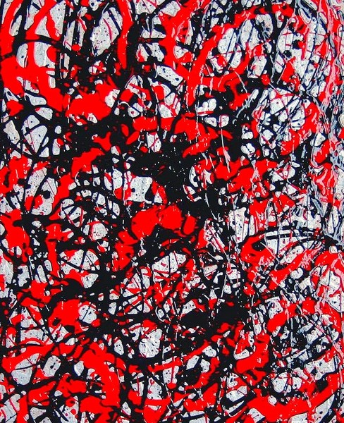 Red in silver mood