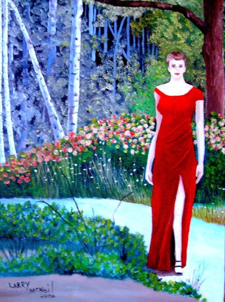 Lady With A RED DRESS