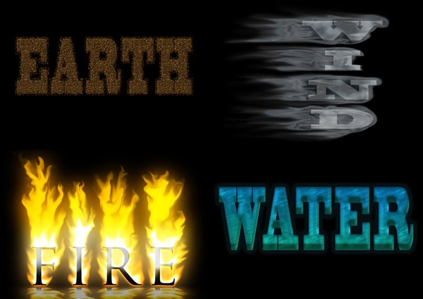 Earth-Wind-Fire-Water-Text