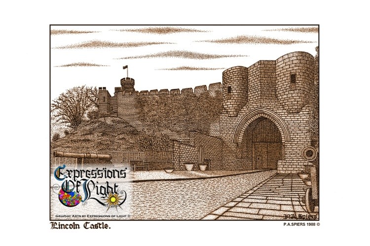 ExpoLight-Graphic-Arts-Lincoln-Castle-1988-0001 (Pen-&-Ink-Sepia-SP)