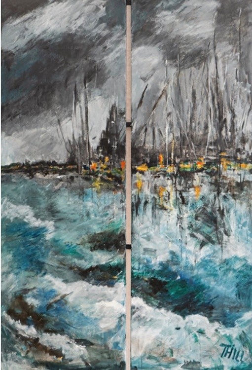 Raging water