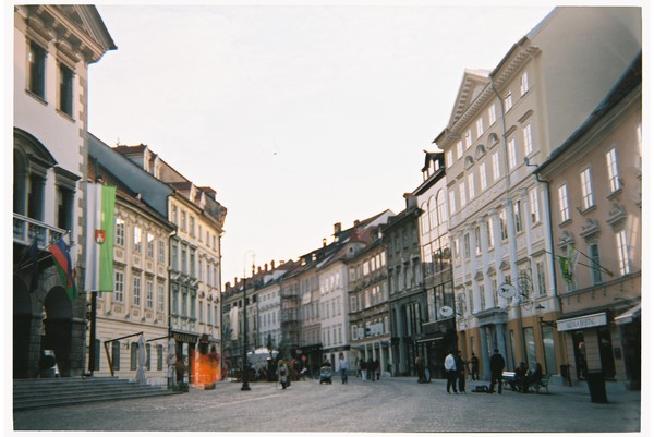 Town hall and square - Ljubljana