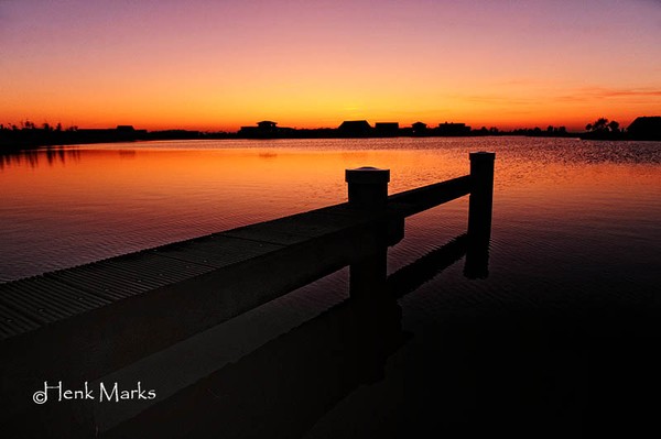 sunset in the netherlands