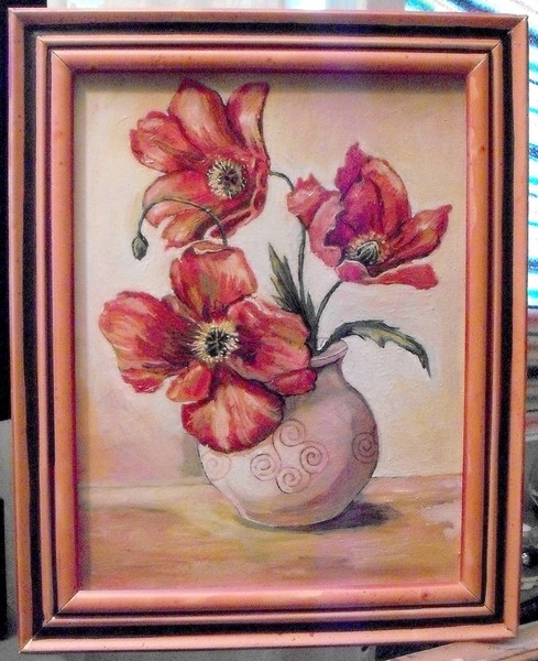 Still life with poppies
