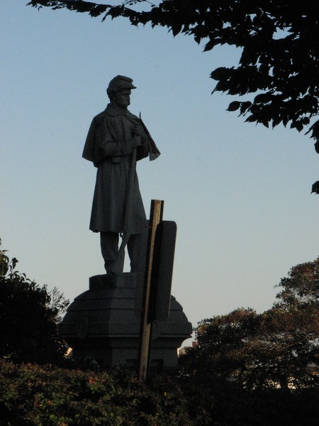 Statue from afar