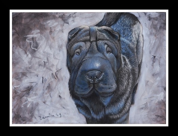 commision of charpei dog