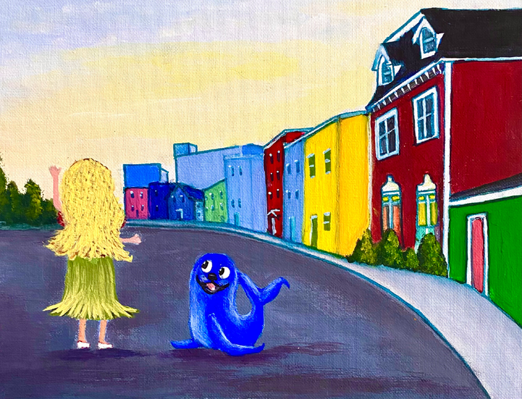 Mermaid walking
