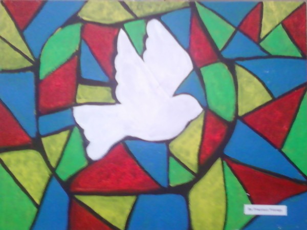 Stain Glass Dove