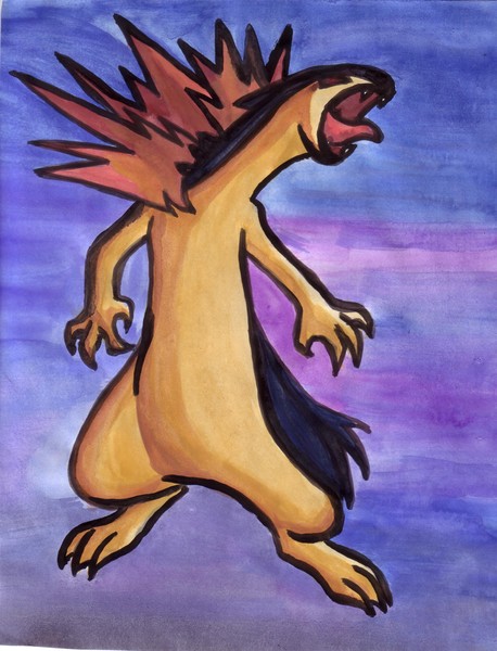 Typhlosion Water Colour